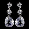 Earring 2855 Silver Clear