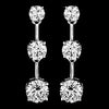 Three Stone Cubic Zirconia Bridal Wedding Jewelry Set NE 3516