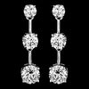 “Our Future” Cubic Zirconia CZ Bridal Wedding Earrings E 3516
