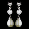 Silver Pearl Earring Set 3592