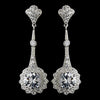 Earring 5355 Silver Clear