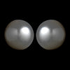 Silver Gray Pearl Stud Bridal Wedding Earrings E 7500