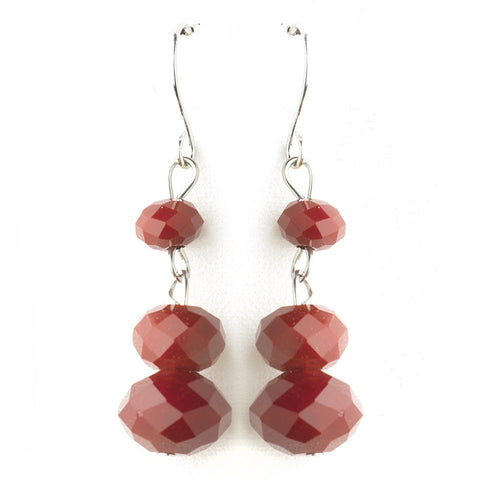 * Ruby Dangle Earring Set 7619