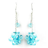 * Blue Cluster Dangle Earring Set 7620