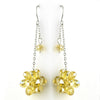 * Yellow Cluster Dangle Earring Set 7620