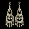 * Earring 804 Gold Clear