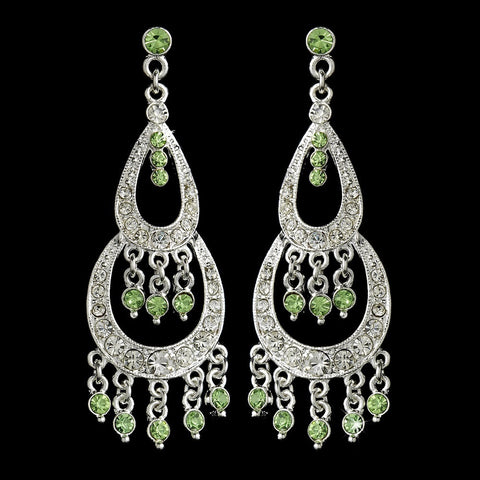 * Earring 804 Silver Green