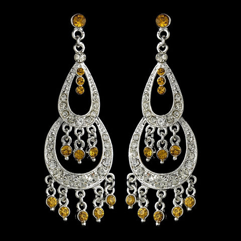 * Earring 804 Silver Orange