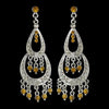 * Earring 804 Silver Orange
