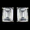 Earring 8109 Silver Clear