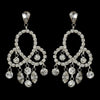 Earring 811 Silver Clear
