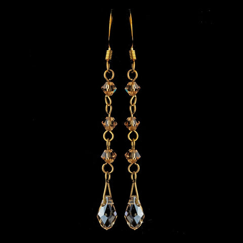 * Earring 8130 Gold Light Brown