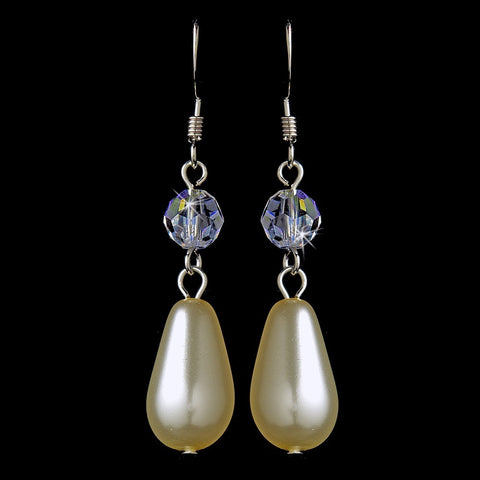 Earring 8141 Silver Pearl