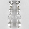 Earring 8149 Silver White