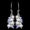 White & AB Freshwater Pearl Bridal Wedding Earrings E 8249