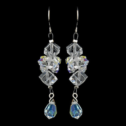 Clear AB Austrian Crystal Bridal Wedding Earrings 8259