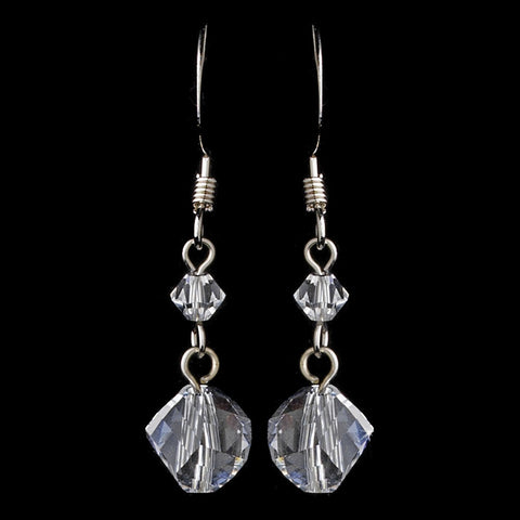 * Earring 8268 Silver Clear
