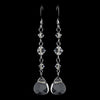 * Bridal Wedding Earrings 8270 Silver Clear