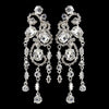 Silver Bridal Wedding Chandelier Bridal Wedding Earrings E 8321