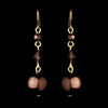 Earring 8355 Gold Brown
