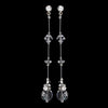 Bridal Wedding Necklace Earring Set NE 8356 Silver Clear
