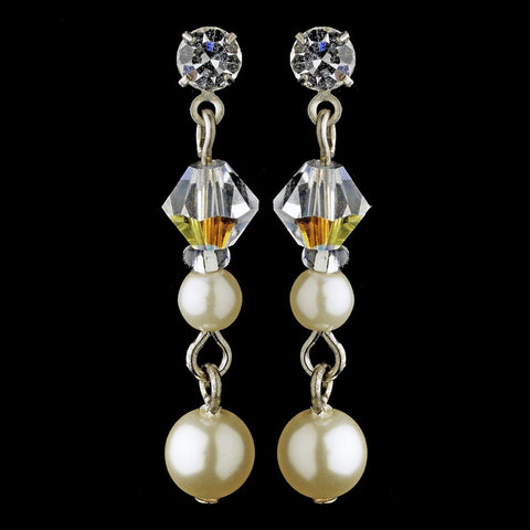 Pearl Bridal Wedding Earrings 8365
