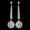 Earring 8412 Rhodium Clear