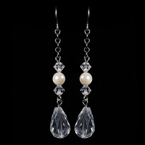 Earring 8439 Silver Ivory