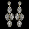 * Gold Clear Earring Set 8541