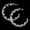 * Silver White Clear earring Set 8550
