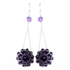 * Tanzanite Beaded Ball Earring Set 8551
