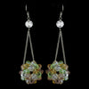 * Multi Colored Beaded Ball Earring Set 8551