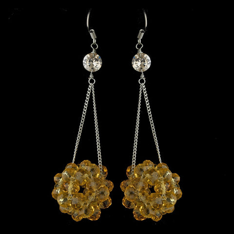 * Topaz Beaded Ball Earring Set 8551
