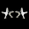 Silver Clear Crystal Starfish Bridal Wedding Jewelry Set 9257
