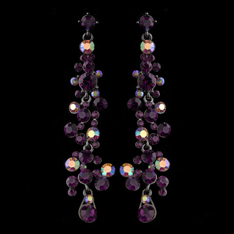 Earring 938 Dark Amethyst