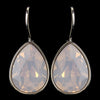 Silver Transmission Hotfix Transparent Swarovski Crystal Element Teardrop Leverback Bridal Wedding Earrings 9602