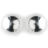 11mm Sterling Silver Ball Stud Bridal Wedding Earrings