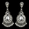 Clear Crystal Bridal Wedding Chandelier Bridal Wedding Earrings E 989