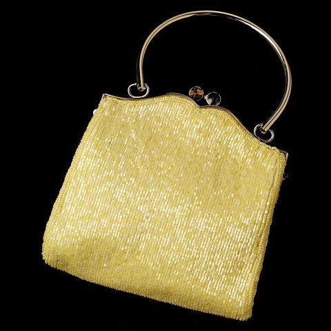 * Gorgeous Black Beaded Bridal Wedding Evening Bag 105