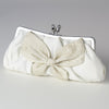 Matte Satin Beaded Bow Tie Bridal Wedding Evening Bag 301