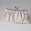Chic Satin Clear Rhinestone Bridal Wedding Evening Bag 302
