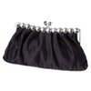 Chic Satin Clear Rhinestone Bridal Wedding Evening Bag 302