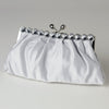 Chic Satin Clear Rhinestone Bridal Wedding Evening Bag 302