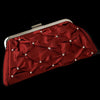 Enchanting Satin Clear Rhinestone Bridal Wedding Evening Bag 303