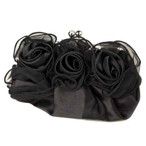 Satin Flower Bridal Wedding Evening Bag 313