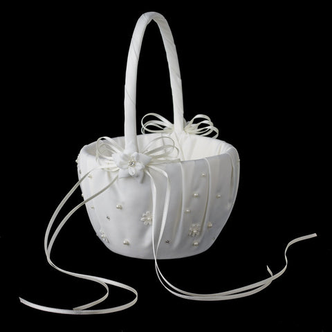 Bridal Wedding Flower Girl Basket FB 0136