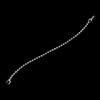 Silver Clear 1-Row Tennis Bridal Wedding Bracelet 0744