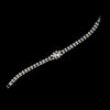 Silver Marquise Clear Rhinestone Bridal Wedding Bracelet 3264