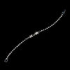 Silver Smoked & Clear Marquise Rhinestone Bridal Wedding Bracelet 3995