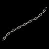 Silver Black & Clear Marquise Rhinestone Bridal Wedding Bracelet 4054